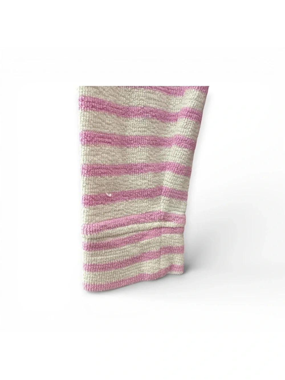 Cat & Jack Pink & White Lightweight Slugged Striped Sweatshirt Pink White SS
